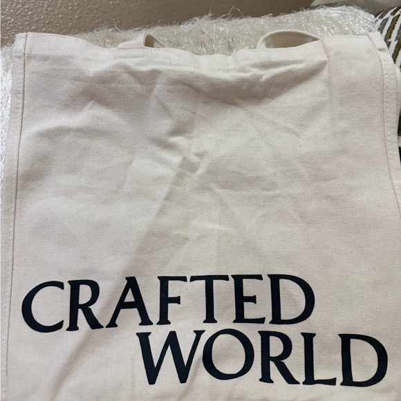 Athentic Loewe Canvas Jumbo Tote Bag with Colorful Design. Crafted World NWT - Picture 3 of 7